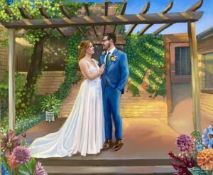 Live Wedding Painter Missouri Wedding Painter Live Artist Realistic Wedding Painter