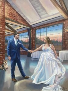 Missouri Wedding Painter St Louis Wedding Painter Realistic Wedding Painter