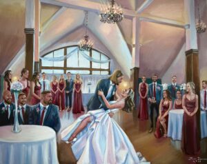Realistic Wedding Painter Live Wedding Painter Missouri Live Wedding Artist