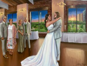 Live Wedding Painter St. Louis Wedding Artist