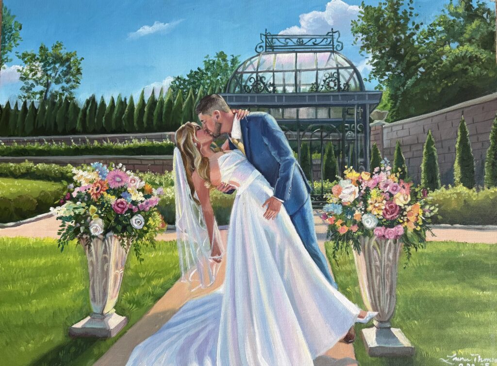 Missouri Wedding Painter St Louis Wedding Painter Realistic Wedding Painter
