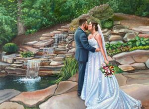 Missouri Wedding Painter St Louis Wedding Painter Realistic Wedding Painter